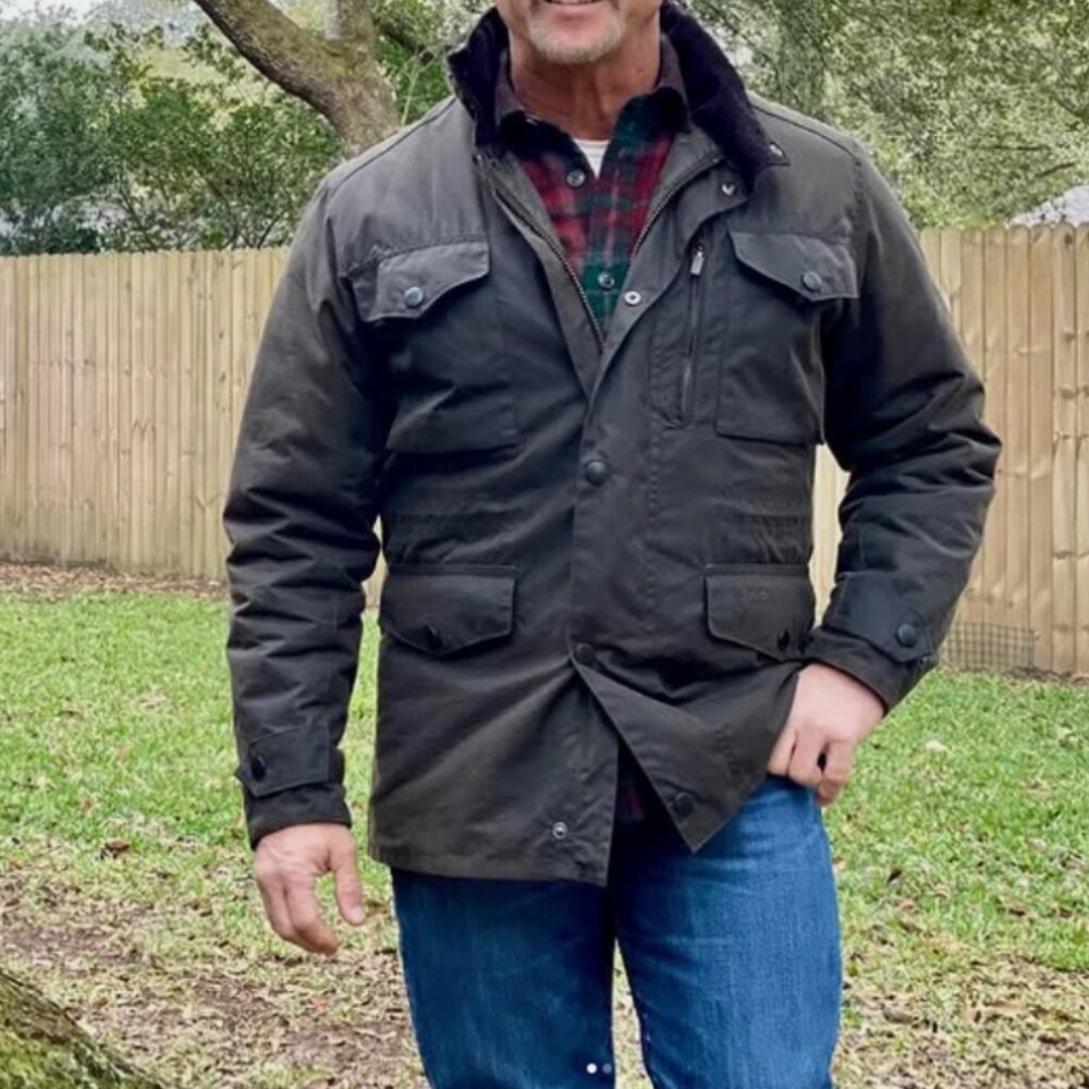 OLIVE ~ BARBOUR SAPPER WAX Jacket MSRP $485 Rugged + Sophisticated